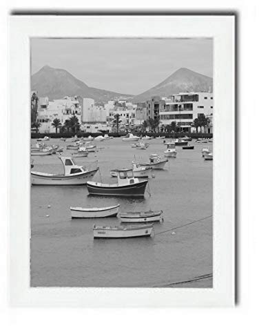 Bilderrahmen Fotorahmen 33x98 cm weiß bilderrahmen zum aufhängen MDF picture frames Farbe und 40 verschiedene Größen wählbar ohne Passepartout Rahmen Aliyah