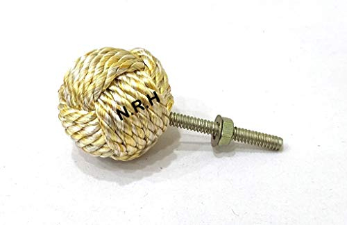 Nautische Jute-Türknäufe, Seilknoten, Schubladengriffe für Schränke, 1 Stück