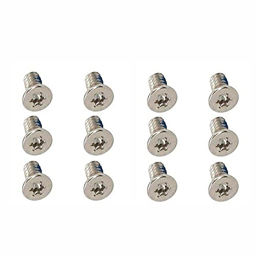 BestParts Lot de 12 vis argentées Torx T5 M2 x 3 mm de rechange pour Dell XPS 15 7590 9550 9560, 13 9343 9350 9360, Precision M5510