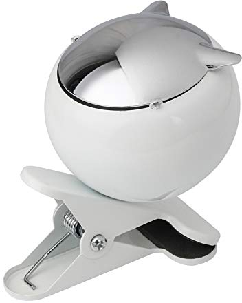 2 STÜCK Aschenbecher für Draußen, Ascher für den Garten,Windaschenbecher Balkon,Terrasse, zum Klemmen,Sturmaschenbecher mit Klemmfunktion,Outdoor,Klemmaschenbecher, Aschenbecher mit Deckel,D