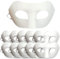 Feeziloe 10 Stück DIY weiße Papiermasken Zorro Blanko-Maske, handbemalte Maske für Persönlichkeit, kreatives Design, Tanzparty, Maskerade, Cosplay-Party