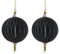 Weihnachtsdeko Baumschmuck -Ornary- 2er-Set Papier 9x17cm schwarz-Gold