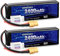 URGENEX 11.1V 2400mAh Lipo Battery 50C High Discharge Rate 3S RC Batteries with XT60 Plug Fit for RC Car Truggy RC Airplane, FPV Drone, UAV Quadcopter and Helicopter 2 Pack
