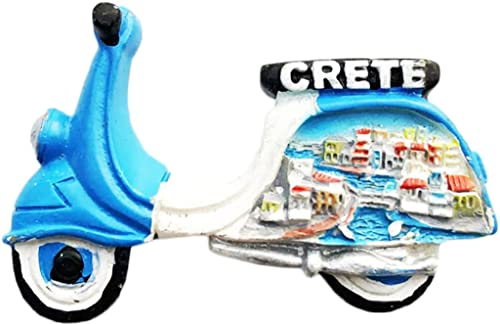 Kreta Griechenland Motorrad Kreta Magnet Kühlschrank Kühlschrank Magnet Dekoration Aufkleber Souvenir Harz Handwerk Küche Whiteboard