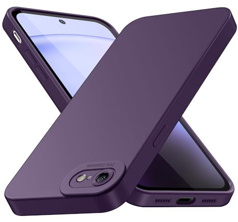 Tenphone Coque pour iPhone SE 2022 / SE 2020 et iPhone 8/7 (4,7), Housse Etui de Protection en Silicone Souple, Cover Antichoc avec Protege de Camera, Compatible avec IP SE 3/8/7 TPU (Violet)