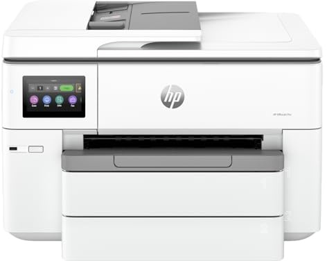 HP OfficeJet Pro 9730e All-in-One-Drucker, Breitformat, Farbdrucker, Kleinbürodrucker, Drucken, Kopieren, Scannen, HP+; kompatibel mit HP Instant Tinte, kabellos, Drucken a
