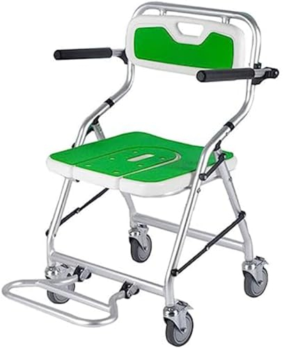 Duschhocker Toilettenstuhl Klappbar Für Senioren Toilettenrollstuhl Duschhocker Duschstuhl Fahrbar Für Ältere Verletzte Und Behinderte A