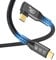 Cable USB4 con cable Thunderbolt 4, cable de carga, 240 W, cable de datos de 40 Gbps, 8K con HDR 60 Hz, cable USB C a USB C, 90° para concentrador, acoplamiento para MacBook M2, M3, SSD, 1 metro