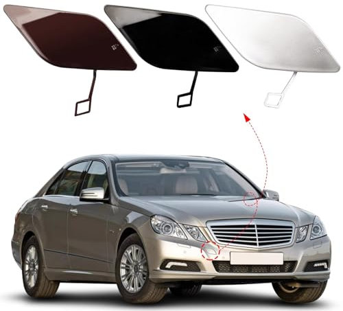 Abdeckkappe für Abschlepphaken der vorderen Stoßstange Abschleppöse für Mercedes Benz E-Klasse W212 E300 E350 E400 E550 2010–2013 2128850126 (braun Beifahrerseite)