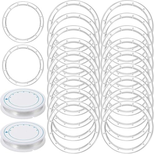 20 campanelli a vento fai da te, kit con 2 volumi di campanelli a vento con 2 volumi, per esterni, casa, giardino, patio (trasparente)