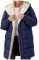 Wintermantel Damen Lang, Teddy Mantel Damen Winter Lange - Daunenmantel Damen - Teddyfleece Gefüttert Winterjacke Große Größen Daunenjacke mit Kapuze Elegant Wintermantel Dick Winddicht Steppjacke