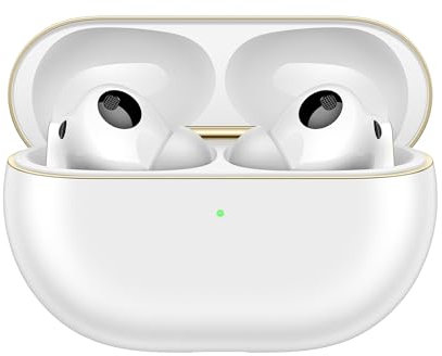HUAWEI FreeBuds Pro 4 Auriculares Inalambricos, Auriculares Bluetooth Sonora Sin Pérdidas, Llamadas Estables, ANC Dinámica, Diseño de Cuerdas Plateadas, 33 Horas, iOS & Android, Blanco