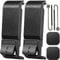 ZHUROUPU 2Pcs Side Door Cover Replacement for GoPro Hero 9 10 11 12 Black, Battery Side Opening Housing Replacement, Dust Protection USB Type-C Charging Port Battery Cover with Lens Cap Cover