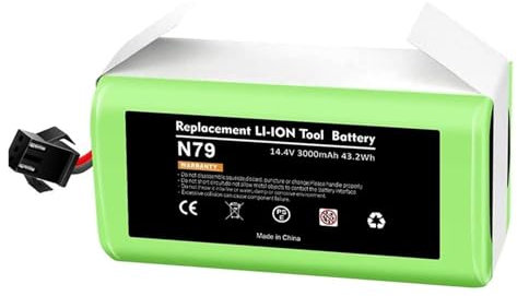 Zhyepou Batería de Iones de Litio de 14,4/14,8 V y 3,0 Ah. Compatible con Conga Excellence 950 990 1090 1790 1990 Deebot N79S N79 DN622(1picec)
