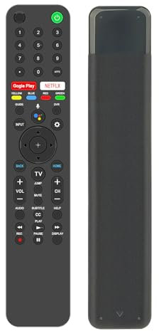 AULCMEET Remote Control,RMF-TX500U New Replace Voice Remote fit for Sony Bravia 4K OLED Smart TV XBR-55A8H XBR-49X950H XBR55X950G XBR55X950GA KD-65X75CH XBR-65X90CH XBR-75X850G XBR-75X900H