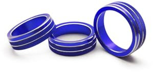 Pannello di Controllo Climatizzatore Per Golf 7 MK4 Per L Modificato Allspace Pomello Aria Condizionata Anello Decorativo(Blue)