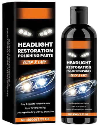 ACAREY Scheinwerfer Politur Polierpaste 100g Kratzer Entferner Oxidation Reparatur Autoscheinwerfer Reiniger Scheinwerferreparaturflüssigkeit Für Auto Motorrad Aufbereitung