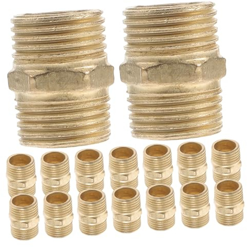 NUOBESTY 20 pezzi Raccordi Tubo Irrigazione in Ferro Zincato Filettatura Liscia Resistente per Giardino Irrigazione Lavaggio Auto e Uso Domestico