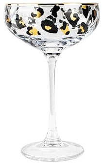 NOVASTYL - Lot de 4 coupes léopard 27cl en verre - 1605456