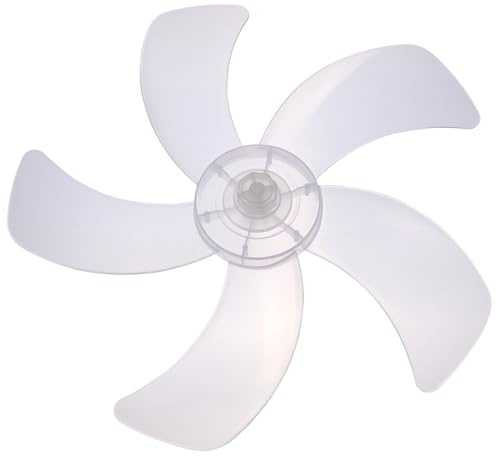 ABOOFAN Lüfterflügel aus Kunststoff 5-Flügelig Weiß Ersatzteil für Tisch und Standventilatoren Leicht zu Montieren