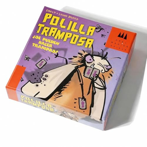 TopsPrime Polilla Tramposa, Juego de Cartas Familiar, Party Game, para 3 a 5 Jugadores, a Partir de 7 Años