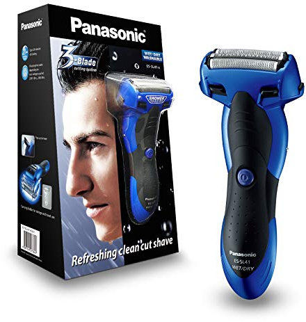 Panasonic ES-SL41-A511 Wet and Dry 3-Blade Electric Shaver for Men (Blue)