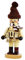 Dekohelden24 Räucherfigur Natur als Weihnachtsmarktverkäufer mit Strickmütze, ca. 19 cm