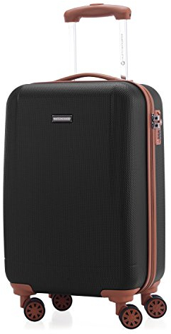 Hauptstadtkoffer - Wannsee Hartschalen Reisekoffer, 58 cm, 37 Liter, Schwarz/braun