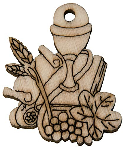 Subitodisponibile Lot de 36 calices de communion en bois, parfaits comme bonbonnières, 5 cm
