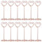 TOYMYTOY 12 Stück roségoldener Memo-Halter, Foto-Clip-Halter, Tischnummernhalter, Platzkarten-Ständer, Papier-Menü-Ständer