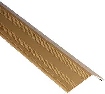 Alu Profil Übergangsschiene Übergangsprofil Laminat matt L90cm 15mm gold