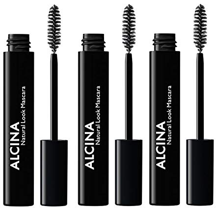 3er Natural Look Mascara 010 Black Dekorative Kosmetik Alcina Wimperntusche