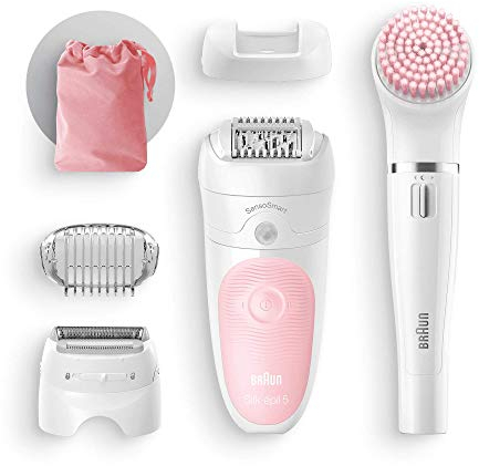 Braun Silk-épil Beauty Set 5 Starter Wet&Dry 5-885 Damen Epilierer 4 in 1 kabellos