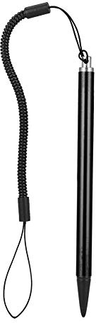 Diyeeni Touch Pen mit Federseil, Screen Touch Painting Stift Resistive Stylus für POS PDA Navigator Kompatibel mit Allen resistiven Touchscreen-Geräten(schwarz)