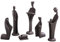 Danya B. Moderne Weihnachtskrippe für Weihnachten, Ostern, 22,9 cm, Eisenkrippen-Set mit 6 Skulpturen (Jesuskind in einer Krippe, Josef, Maria und die drei Könige)