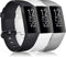 Vancle 3 Pack Kompatibel für Fitbit Charge 3 Armband/Fitbit Charge 4 Armband, Klassisch Sport Verstellbares Ersatzarmband für Fitbit Charge 3/Fitbit Charge 4 (Schwarz/Weiß/Grau, L)