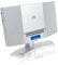 Denver Lettore CD per impianto HiFi domestico, lettore CD con altoparlanti e radio, corrente di rete, verticale, radio, telecomando, lettore CD montato a parete o supporto per desktop - MC-5220