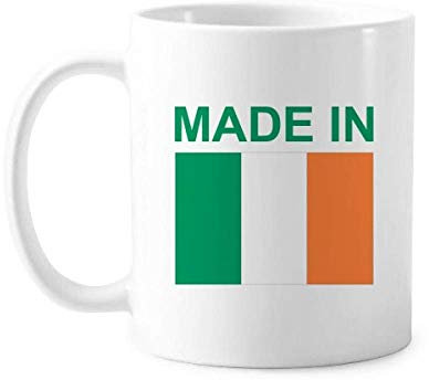Tasse mit Aufschrift Made in Irland, Keramik, Kaffee, Porzellan