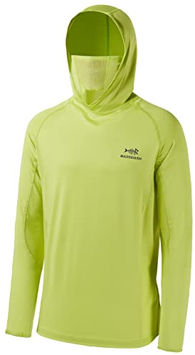 Bassdash UPF 50+ Chemise de pêche à Manches Longues avec Masque UV pour Homme