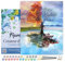 Figured'Art Peinture par Numéro Adulte avec Cadre Arbre 4 Saisons - Activité Manuelle Kit de Loisir Créatif DIY Numéro d'Art Complet - 40x50cm toile tendue sur châssis