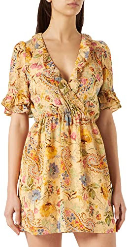 Naf Naf Damen R1 Robe, Cuba Gelb, 42