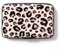 Hsxnam Étui pour cartes de crédit en aluminium - Blocage RFID - Joli étui pour cartes de visite - Pour homme et femme, Rose/motif léopard, Moderne