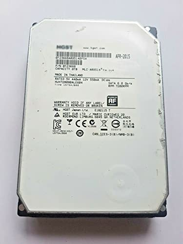 8TB SATA-III HUH728080ALE604 7200RPM 128MB HDD 3.5 Internal Hard Drive