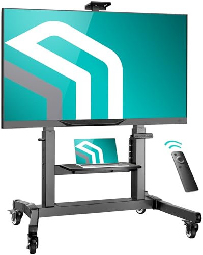 ONKRON Support TV Motorisé Electrique pour 50 - 100 TV, Ascenseur TV Motorisé Poids jusqu'à 120 kg - Meuble TV Escamotable Motorisé VESA 200x200-1000x600/Support TV Electrique TS1991E-B Noir