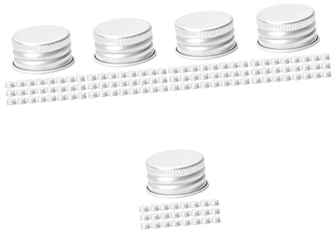 HEMOTON 250pcs Juice Cup Lids Leak Cup Covers Aluminum Bottle Lids for Jars for Water Containers