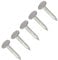 TERF® 25mm X 3mm Galvanised ELH Clout Nails 25mm (1'') X 3mm Extra Large Head Clout Nails for Roofing DIY and Crafts Home Decor Woodwork Furniture and Construction - Pack of 200