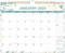 Kalender 2025 - Kalender 2025-2026 von Januar 2025 - Juni 2026, 18 Monate Kalender mit Premium-Papier, Doppeldrahtbindung & Aufhängehaken, 30,5 x 36,8 cm, grünes Blatt