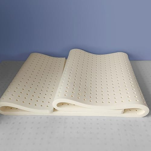 NAKEAH Latex Matratze Toper - Bio -Latex -Top aus 100% Bio -Latexschaum - langlebig, kühlend und atmungsaktiv,2.5cm,150x190cm