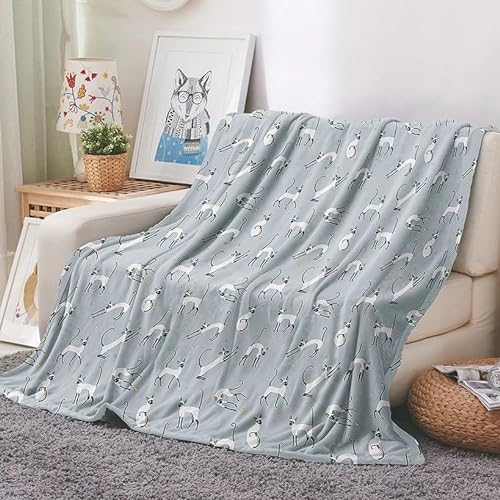 EHOMERY Kuscheldecke Oma Weiche Decke Kuscheldecke Mit Spruch Decke Klein Hosting-Decke Dekorative Weiche Kuscheldecken Blau 150x100cm