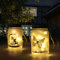 Schmetterlingsfee Solarglas,2 Stück Solar Laterne für Garten, Hängend/Stehend Solarlampen für Außen,Wasserdicht Solar Einmachglas Lichter für Drauße Party balkon deko